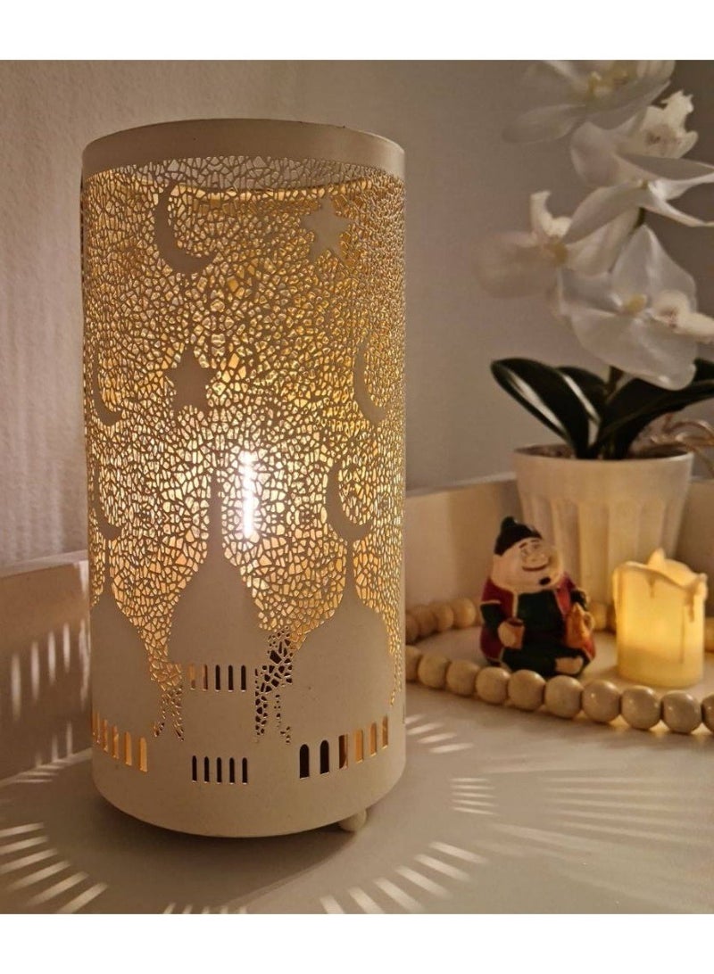 ديكور اسلامى مضئ معدن لرمضان طول 20 سم